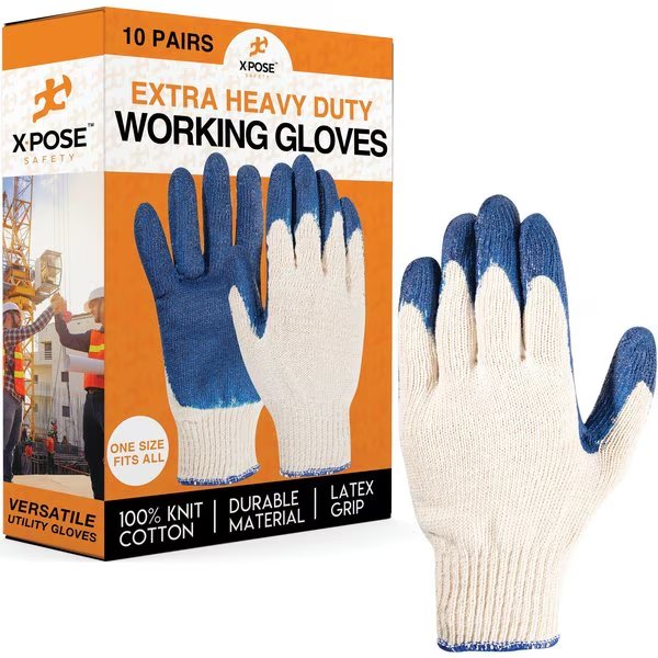 Blue Palm Working Gloves, 10PK, Xpose Safety, Mfr#: BPG-10-X-S